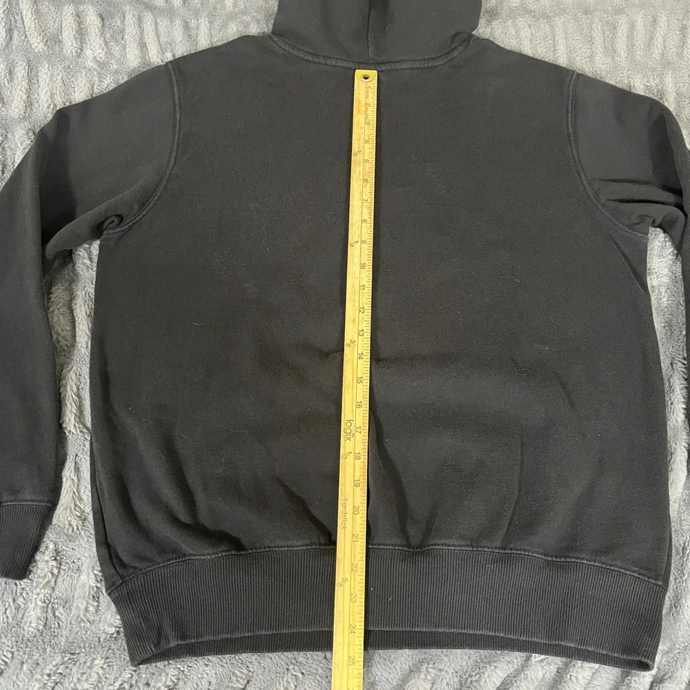 The North Face Mens Black Graphic Logo Pullover Hoodie Size M Outdoor Gorpcore‎